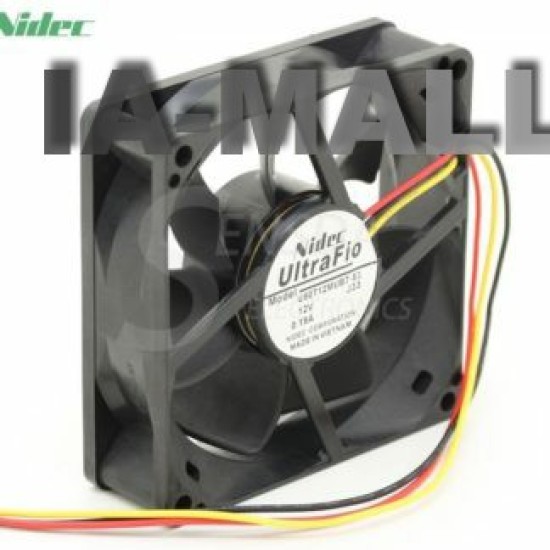 NIDEC U80T12MUB7-53  80mm DC12V 0.19A server inverter axial cooling fans