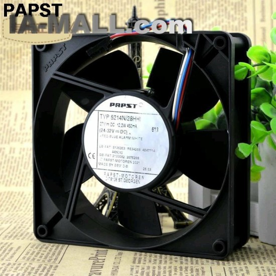 PAPST TYP 5214N/28HHI 27V 12.2W 450mA  127mm axial fan