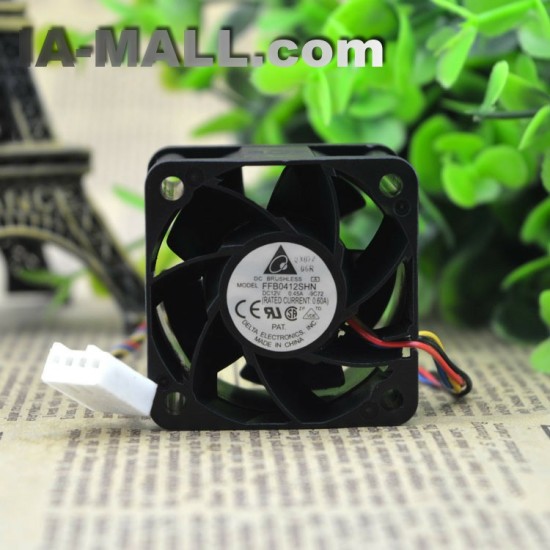 Delta FFB0412SHN DC12V 0.60A 40x40x28mm PWM Server Inverter Axial Cooling Fan