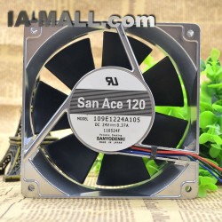 Sanyo 109E1224A105  12cm DC24V 0.25A cooling fan