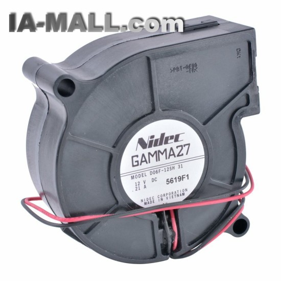 Nidec D06F-12SH DC 12V 0.21A 2-wire centrifugal turbine blower fan