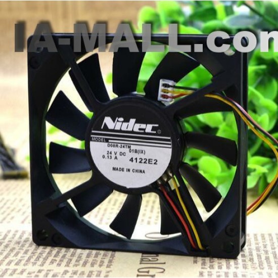 NIDEC D08R-24TM 01B (IX) 8CM 24V 0.13A  3Z08E2 3-Wire NBR Bearing Inverter Fan