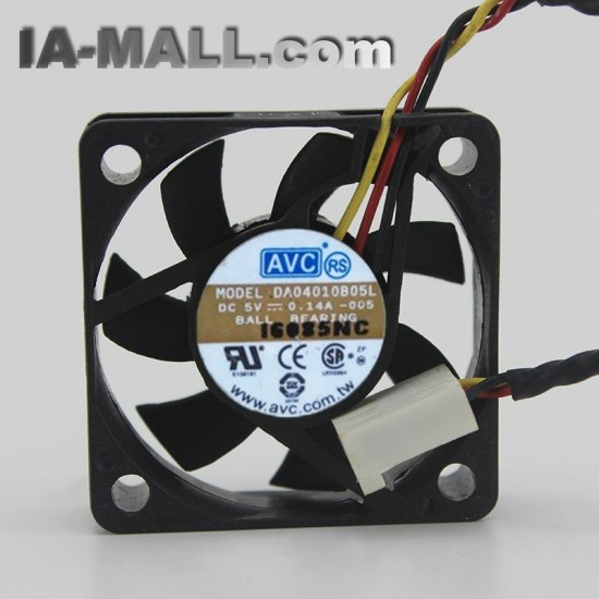 AVC DA04010B05L DC5V 0.14A 3-wires 4CM Dual Ball Bearing Cooling fan