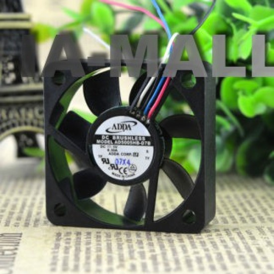 ADDA AD5005HB-D7B DC5V 0.30A four-wire PWM cooling fan