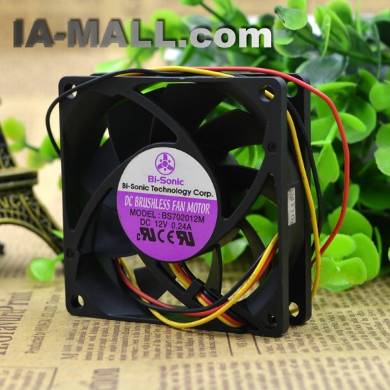 Bi-Sonic BS702012M  7CM silence 3 wire cooling fan