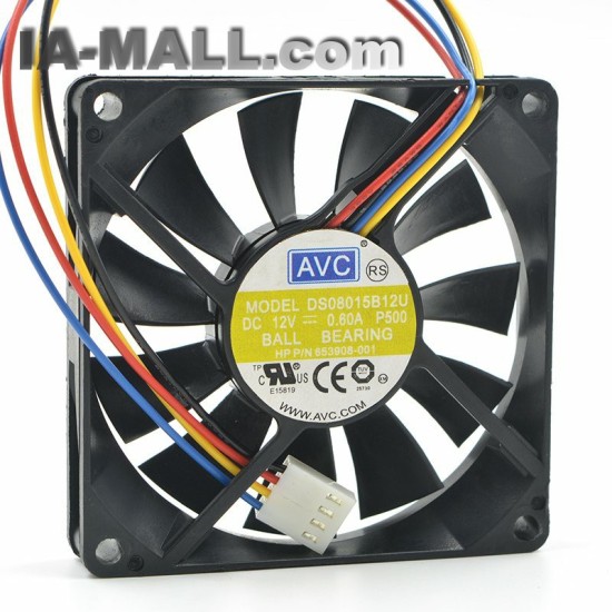 AVC DS08015B12U  8cm DC12V 0.60A PWM cooling fan