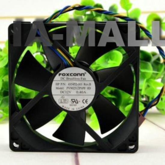 FOXCOON PV902512PSPF 0E 12V 0.40A 9CM 90*90*25 4 Wire Fan