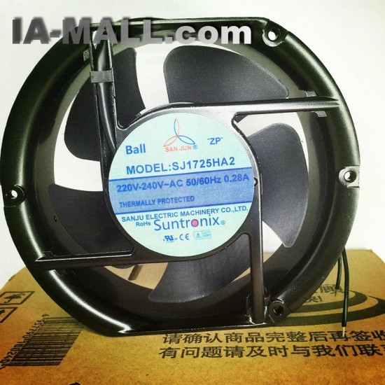 SAN JUN SJ1725HA2 220V 0.28A thermally protected axial fan SAN JUN SJ1725HA2 220V 0.28A thermally protected axial fan