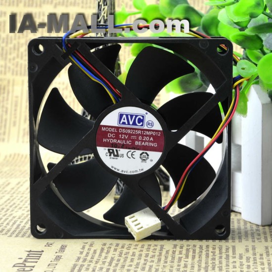 AVC DS09225R12MP012  DC12V 0.20A 4-pin  cooling chassis fan