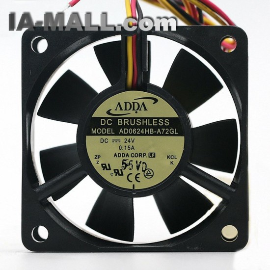 ADDA AD0624HB-A72GL 24V 0.15A 6CM 3-lines inverter server cooling fan