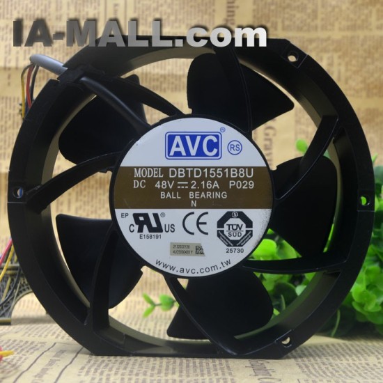 AVC DBTD1551B8U 48V 2.16A four-wire pwm cooling fan