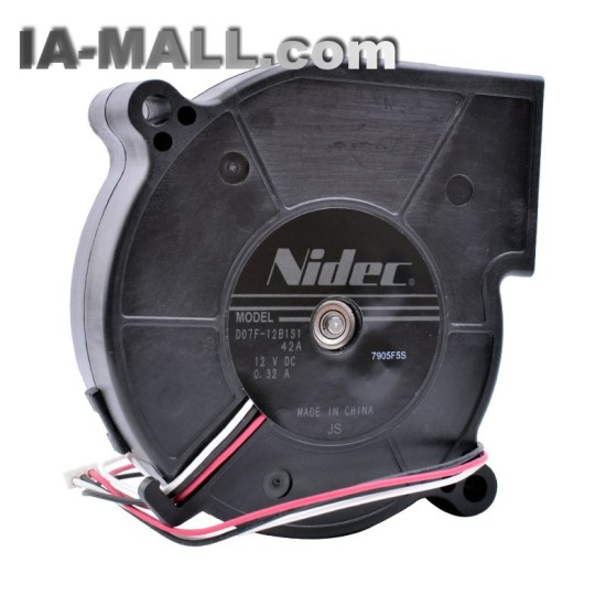 Nidec D07F-12B1S1 42A DC 12V 0.32A Centrifugal turbine blower fan