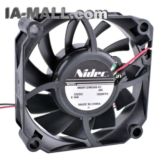 Nidec M60R12MGAB-51 12V 0.14A hydraulic bearing cooling fan