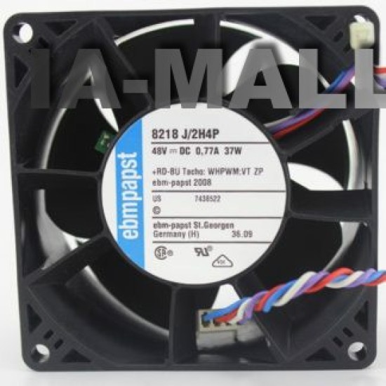 ebmpapst 8218 J/2H4P 48V 0.77A 37W 8cm Server cooling Fan