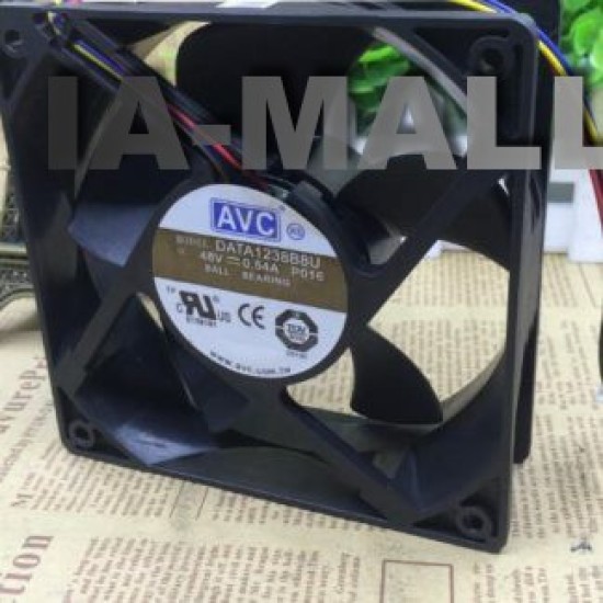 AVC DATA38B8U 48V 0.54A 4-wire industrial server cooling fan