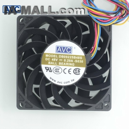 AVC DB09225B48S 48V 0.29A 4 wire thermostat comes with a temperature sensor ball fan