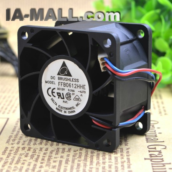 Delta FFB0612HHE 6cm 12v 0.34A double ball bearing cooling fans