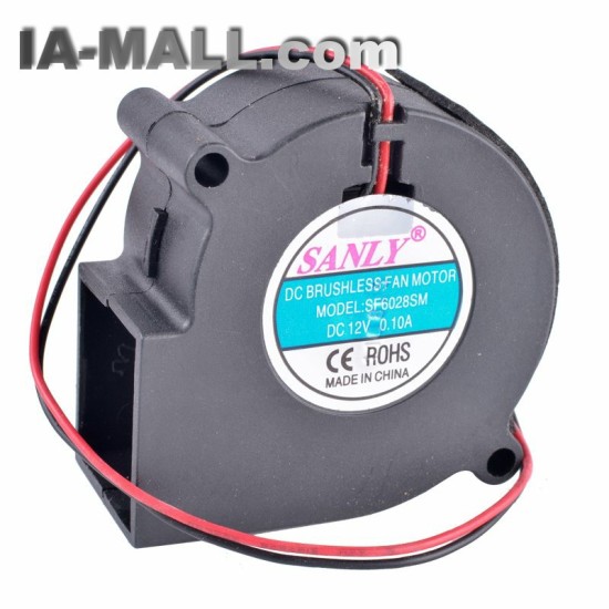 SANLY SF6028SM 12V 0.10A Centrifugal Turbo Blower Fan