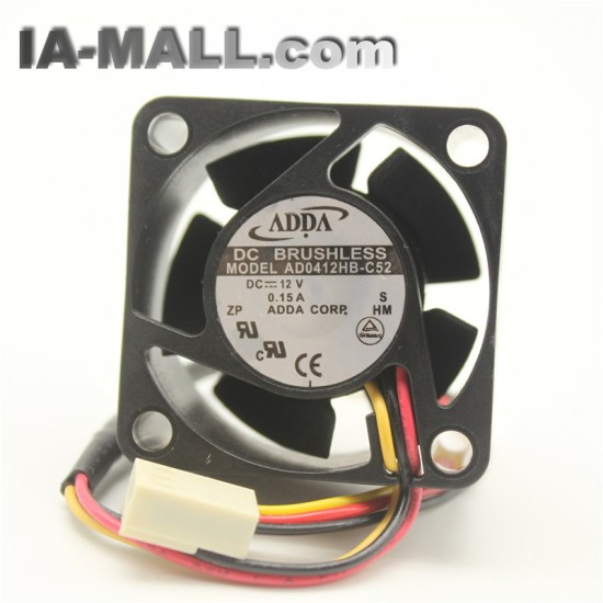 Adda AD0412HB-C52 DC12V 0.15A Inverter Server Double Ball  3-Wires Cooling fan