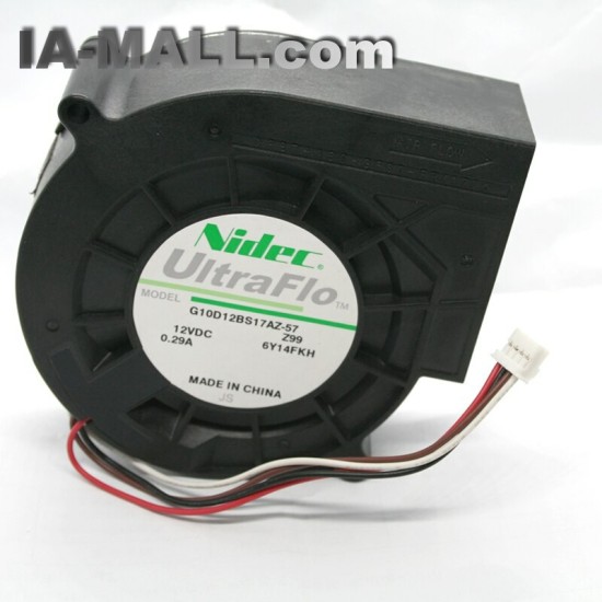 NIDEC G10D12BS17AZ-57 DC12V 0.29A 9733 4-wire PWM Turbo Cooling Fan