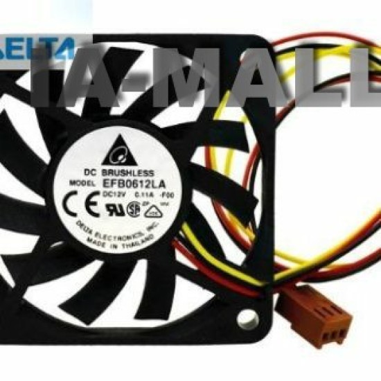 Delta EFB0612LA DC12V 13.5CFM 3Wire 60mm server inverter axial cooler cooling Fan