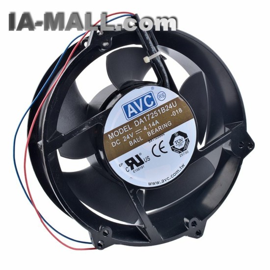 AVC DA17251B24U 24V 4.14A Double ball bearing cabinet metal cooling fan