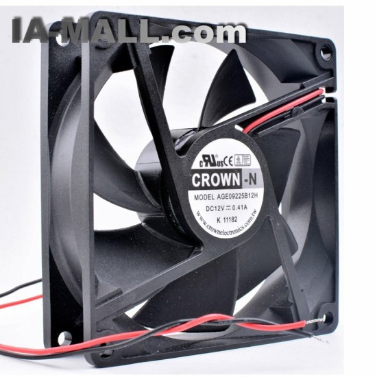 CROWN AGE09225B12H 9cm DC12V 0.41A cooling fan
