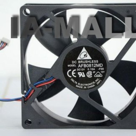 Delta AFB0812MD 80*80*20 DC 12V 0.2A three wire chassis power supply fan cooling device