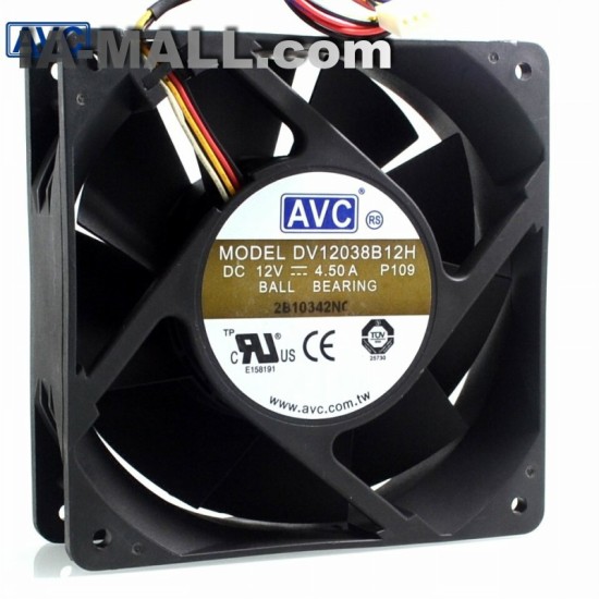 AVC DV138B12H 12V 4.5A 12CM cooling fan