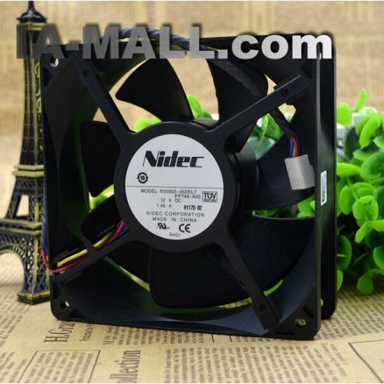 NIDEC B35502-35DEL7 PP749-A00 DC12V 1.40A  4-Lines cooling fan