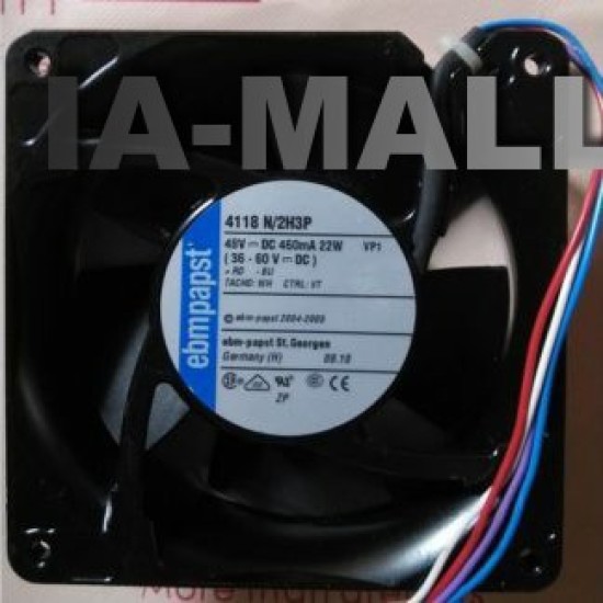 EbmPAPST 4118N/2H3P 48v 22W 120*120*38mm 4Pin fan