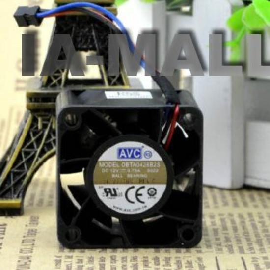 AVC DBTA0428B2S 40*40*28 4CM 12V 0.73A dual ball fan