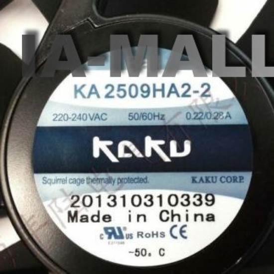 KAKU  CORP  KA2509HA2  220V 240V 0.31A/0.29A  fan