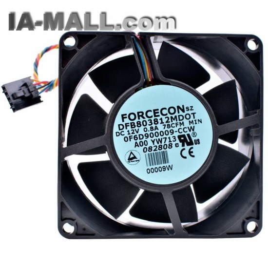 DFB803812MDOT DC12V 0.8A Double ball bearing cooling fan