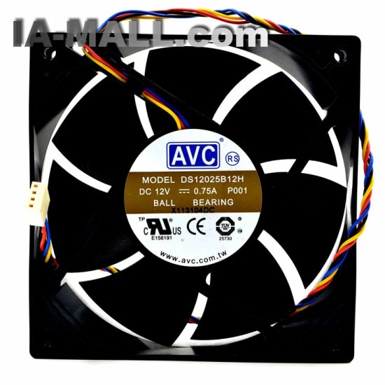 AVC DS12025B12H P001 DC 12V 0.75A 12cm  PWM Cooling Fan