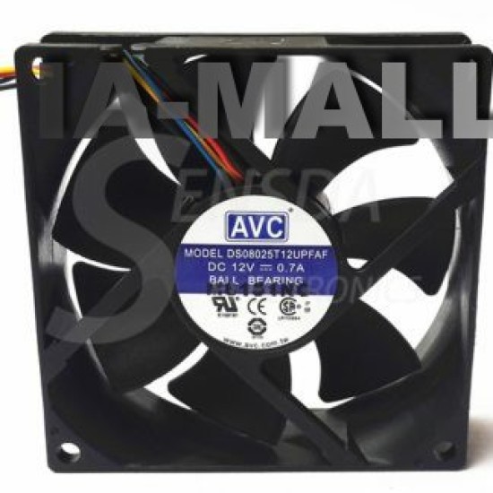 AVC DS08025T12UPFAF 80mm DC12V 0.7A PWM cooling fan