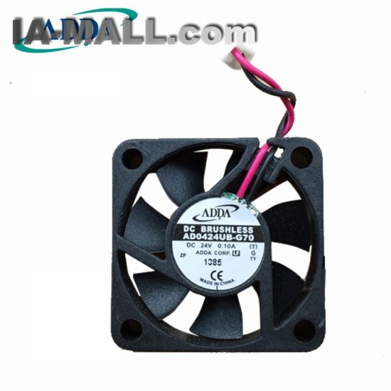 ADDA  AD0424UB-G70 DC24V 0.1A  2Wires 6800RPM Double Ball Bearing Cooling Fan