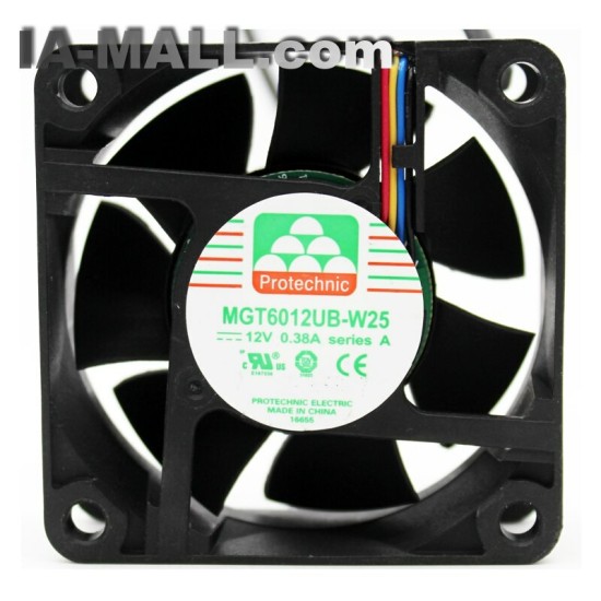 MGT6012UB-W25 6cm DC12V 0.38A 4-lines chassis server cooling fan