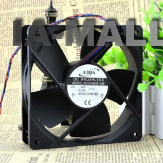 ADDA AD1248HB-Y56 40V 0.13A 12CM three line dual ball cooling fan