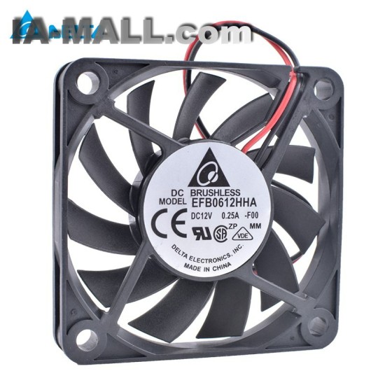 Delta EFB0612HHA 6cm 60mm 12V 0.25A Double ball bearing large air volume cooling fan