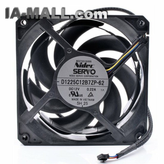 Nidec D1225C12B7ZP-62 DC12V 0.22A Asus graphics card water-cooled radiator fan