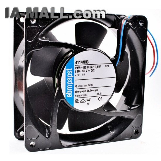 ebmpapst 4114NH3 DC24V 0.8A 19.5W Metal frame inverter cooling fan