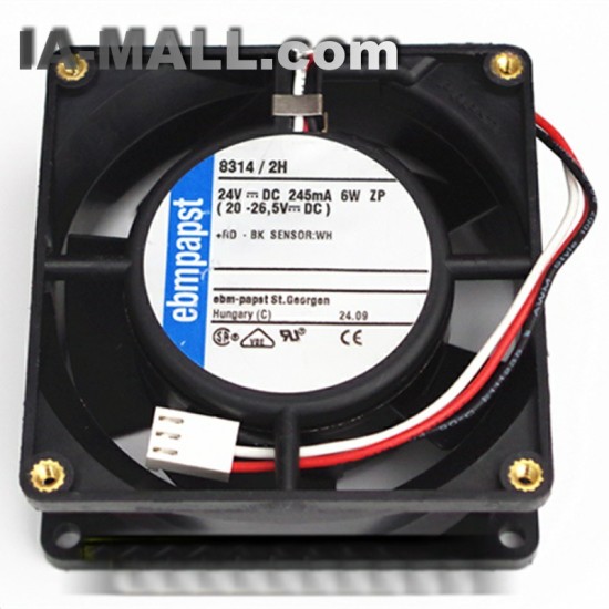 ebmpapst 8314/19H 8314/2H 80*80*32mm 24V 6W 3pin Ball Bearing cooling fan