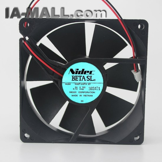 Nidec D09T-24PH 24V 0.10A 9CM 2-wire inverter fan