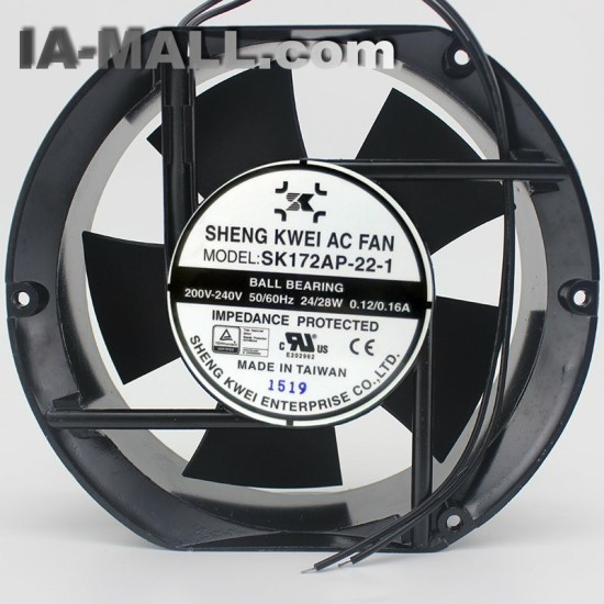 SK172AP-22-1 AC220/240V 24/28W 0.12/0.16A SHENG KWEI cooling fan