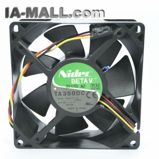 Nidec TA350DC M35105-58 DC12V 1.8A 3Line  Chassis Inverter Cooling Fan