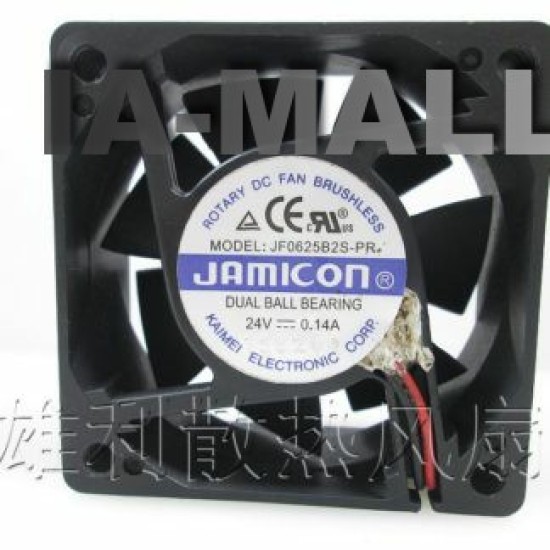 JAMICON JF0625B2S-PR 24V 0.14A 60*60*25MM inverter cooling fan