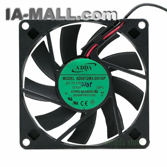 ADDA AD0812MX-D91GP DC12V 0.15A 2-wire cooling Fan