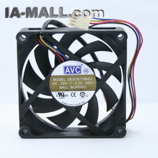 AVC DESC0715B2U DC12V 0.7A  4-wire double ball bearing fan