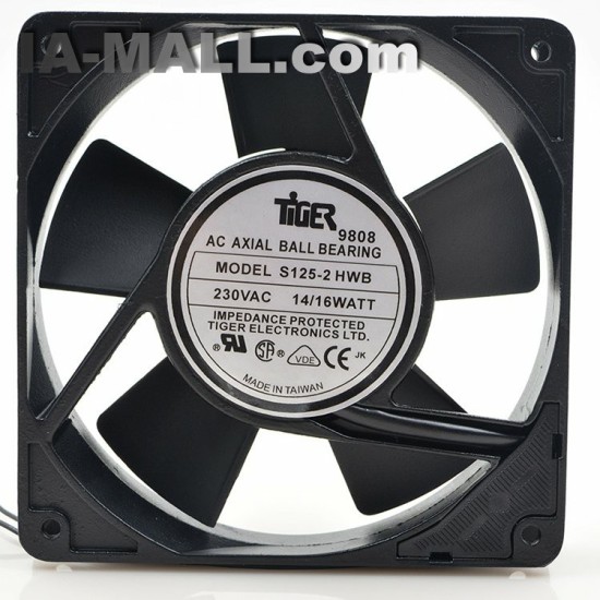 S125-2 HWB 230V 1.6W 12CM high temperature direct drive power supply fan